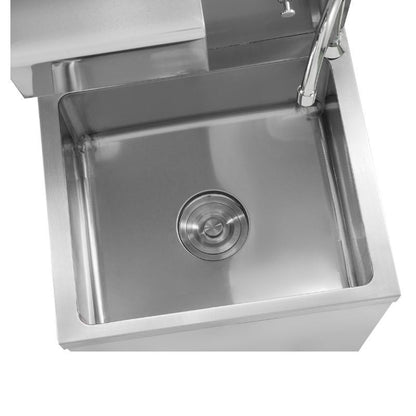 Lave-Mains Commande au Pied avec Savon et Distributeur de papier - vue 4