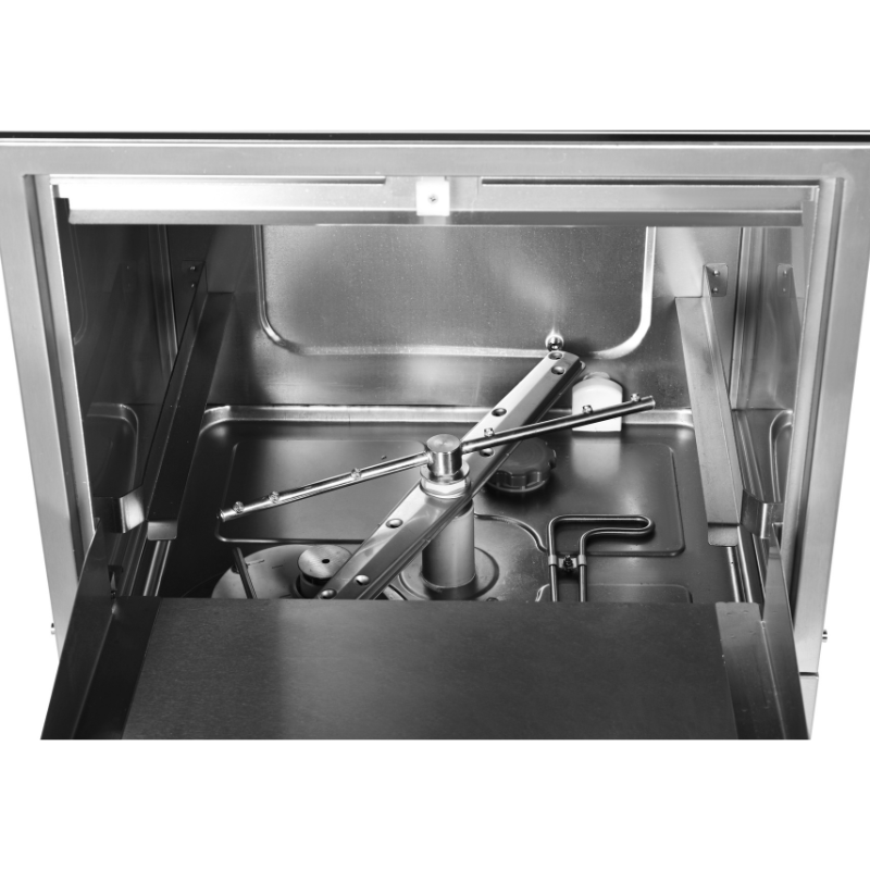 Lave-Vaisselle Professionnel avec Adoucisseur et Pompe de Vidange - 230 V