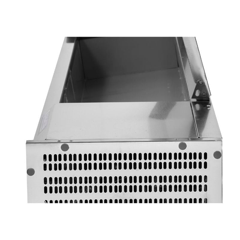Saladette Réfrigérée à Poser Couvercle Inox - 6 x GN 1/3