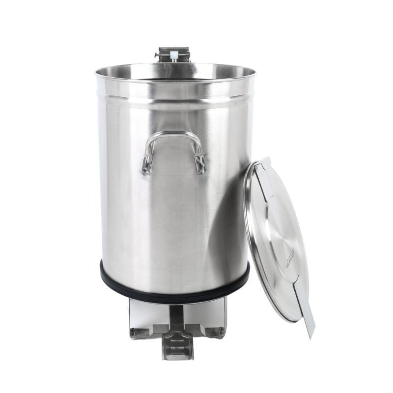 Poubelle Inox avec Pédale - 100 L - vue 5