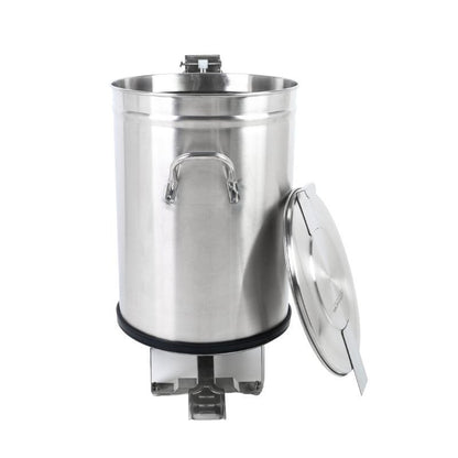 Poubelle Inox avec Pédale - 100 L - vue 5
