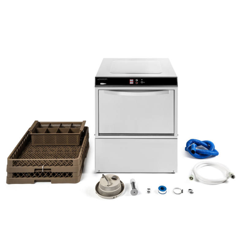 Lave-Vaisselle Professionnel avec Doseur de Liquide de Rinçage et Détergent - 50 x 50 cm - vue 12
