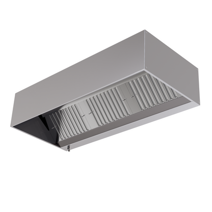 Hotte Cubique 900 avec Led et Sans Moteur - Longueur 1400 - vue 3