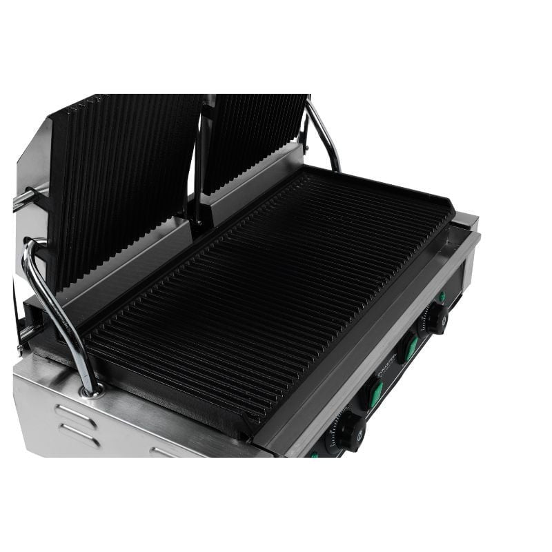 Grill Panini Double à Plaques Rainurées - vue 6