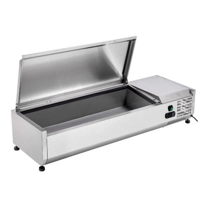 Saladette Réfrigérée à Poser Couvercle Inox - 3 x GN 1/3 + 1 x GN 1/2 - vue 6