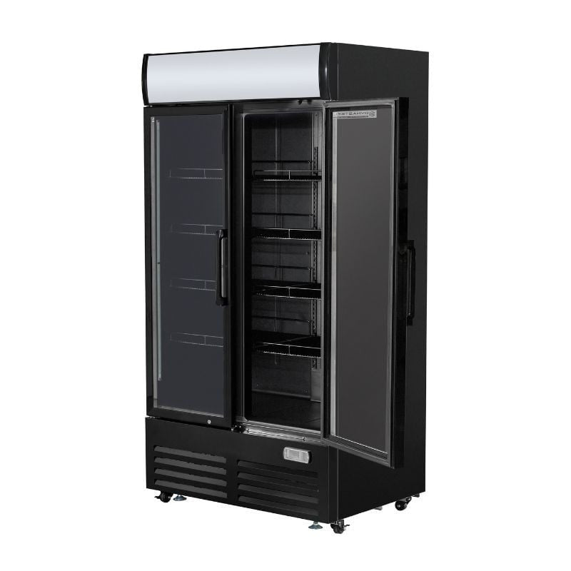 Vitrine à Boissons Réfrigérée - 2 Portes -  736 L avec Canopy - vue 7