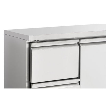 Table Réfrigérée Positive - 3 Portes et 2 Tiroirs - vue 6