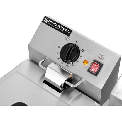 Friteuse Professionnelle 2 x 8 L avec Vidange - vue 7