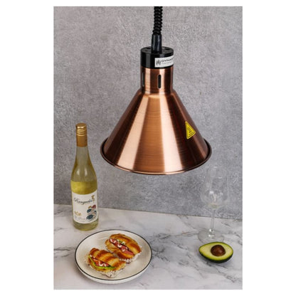 Lampe Chauffante Conique Cuivrée - vue 2
