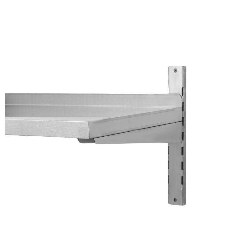 Etagère Murale en Inox sur Crémaillères - L 1000 x P 400 mm - vue 3