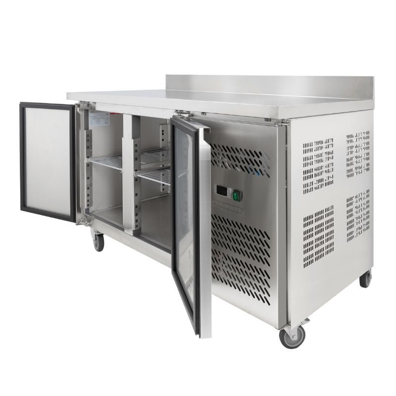 Table Réfrigérée 2 Portes GN1/1 - Profondeur 700 avec Dosseret - vue 7