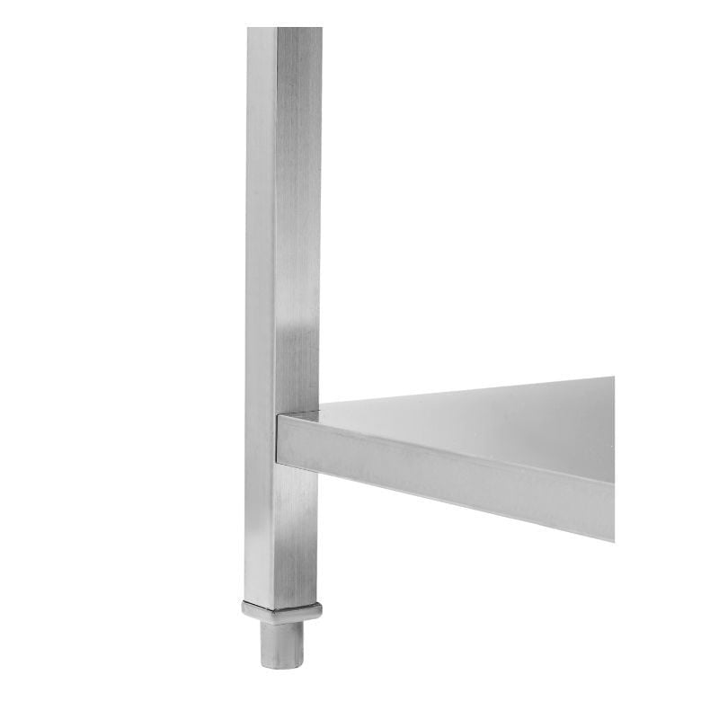 Table Inox avec Dosseret et Etagère - 1000 x 600 mm - vue 3