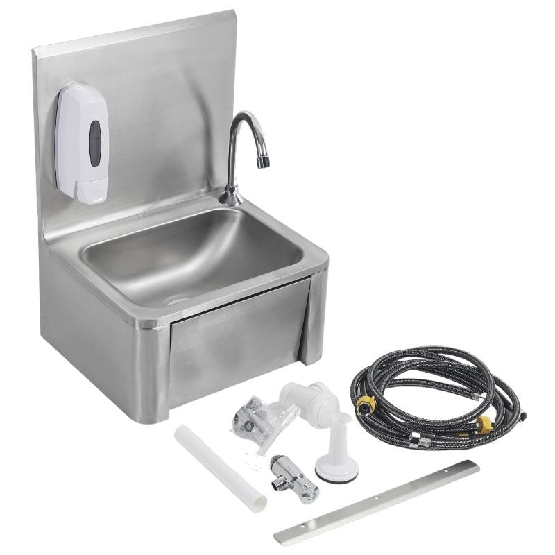 Lave Mains à Commande Fémorale en Inox - vue 7