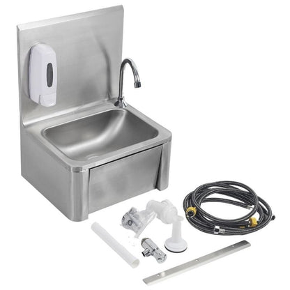 Lave Mains à Commande Fémorale en Inox - vue 7