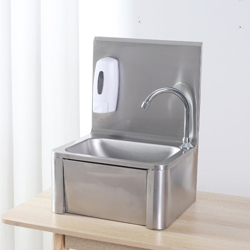 Lave Mains à Commande Fémorale en Inox - vue 8