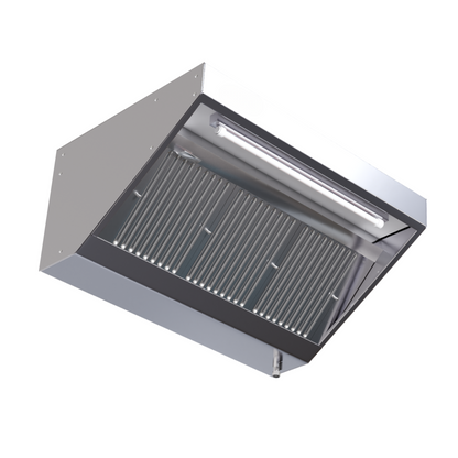 Hotte Snack Profondeur 900 avec Led et Sans Moteur - Longueur 1400