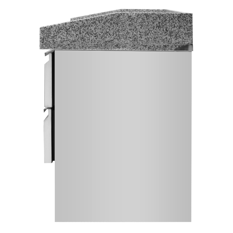 Meuble à Pizza Réfrigéré Compact 600x400 - 1 Porte et 4 Tiroirs - vue 10