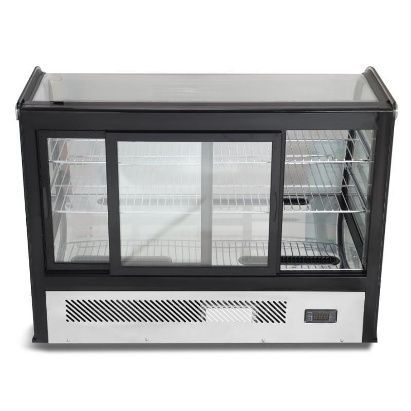 Vitrine Réfrigérée de Comptoir 160 L - Bombée - vue 3