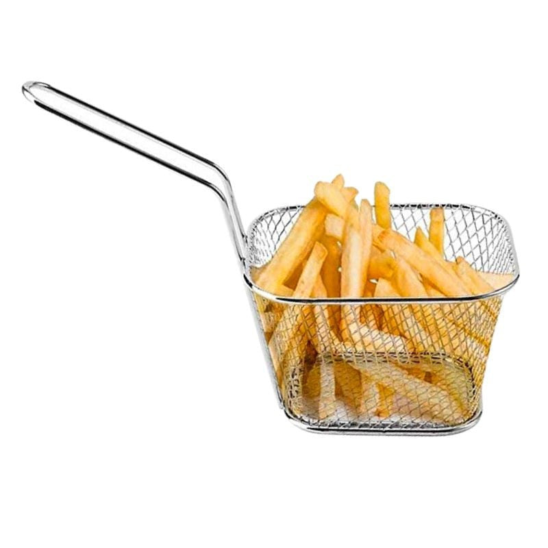 Petit Panier à Frites en Inox - 125 x 100 mm - vue 2