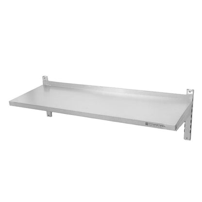 Etagère Murale en Inox sur Crémaillères - L 1200 x P 400 mm - vue 4
