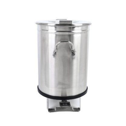 Poubelle Inox avec Pédale - 100 L - vue 2