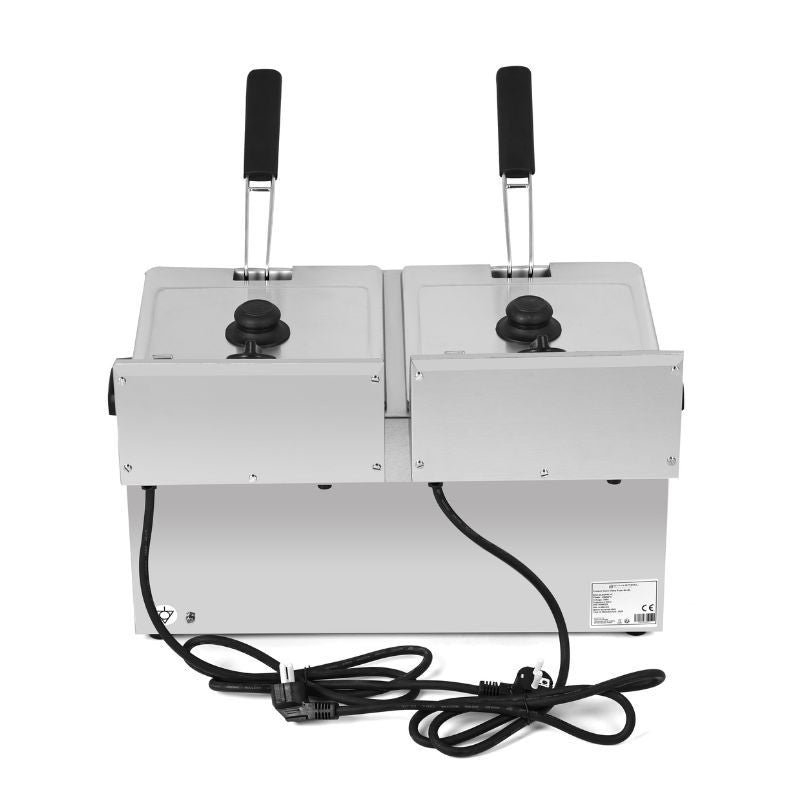 Friteuse Professionnelle 2 x 8 L avec Vidange - vue 5