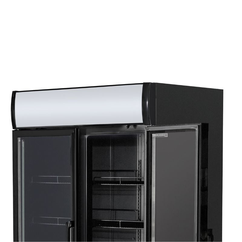 Vitrine à Boissons Réfrigérée - 2 Portes -  736 L avec Canopy - vue 3