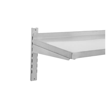 Etagère Murale en Inox sur Crémaillères - L 1200 x P 400 mm - vue 5
