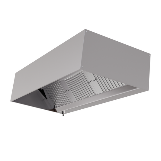 Hotte Cubique 900 avec Led et Sans Moteur - Longueur 1800