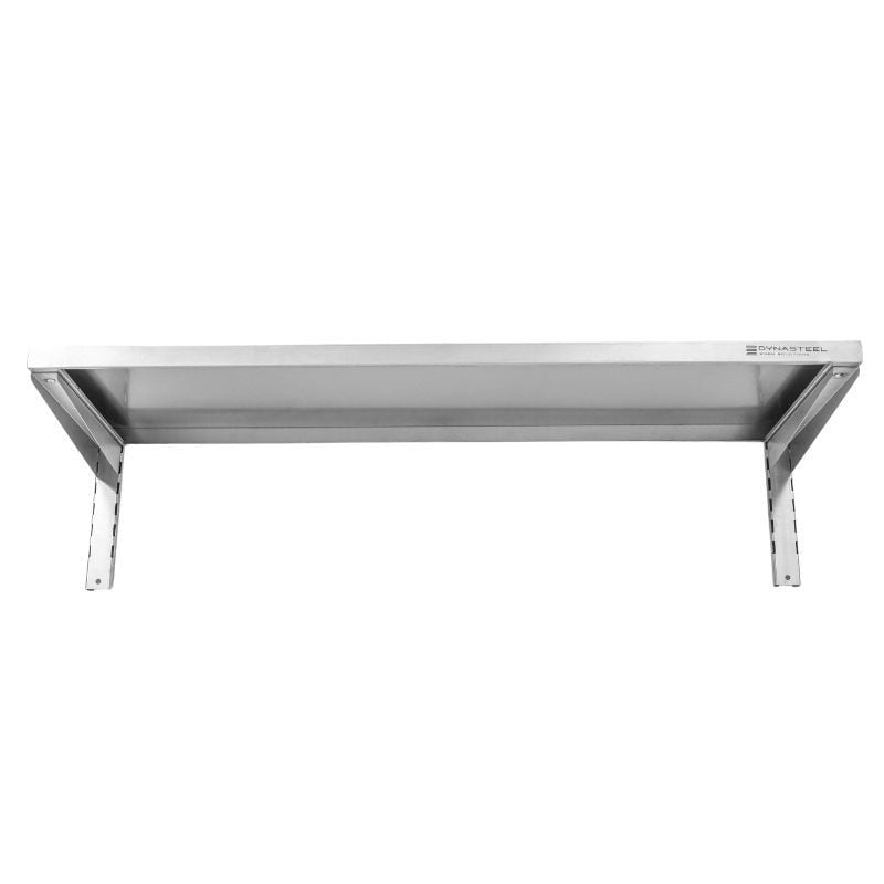 Etagère Murale en Inox sur Crémaillères - L 1200 x P 400 mm - vue 3
