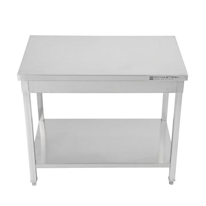 Table Inox Centrale avec Etagère - 800 x 600 mm - vue 2