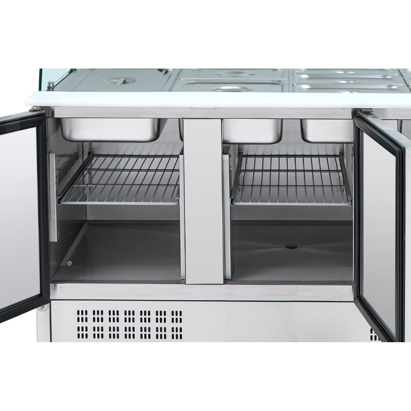Saladette Réfrigérée 4 GN 1/1 - 3 Portes - vue 8