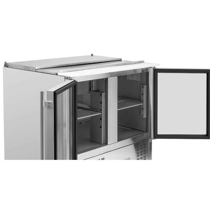 Saladette Compacte - 2 Portes Vitrées à Toit Ouvrant - vue 9