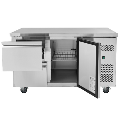 Table Réfrigérée Positive - 1 Porte et 2 Tiroirs - vue 4