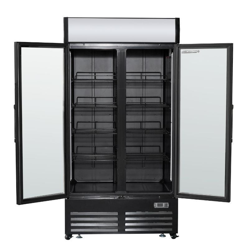Vitrine à Boissons Réfrigérée - 2 Portes -  736 L avec Canopy - vue 4