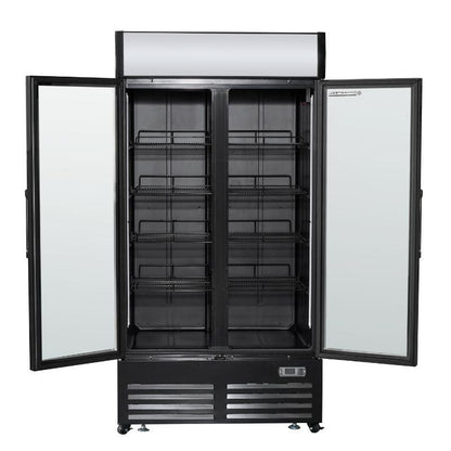 Vitrine à Boissons Réfrigérée - 2 Portes -  736 L avec Canopy - vue 4