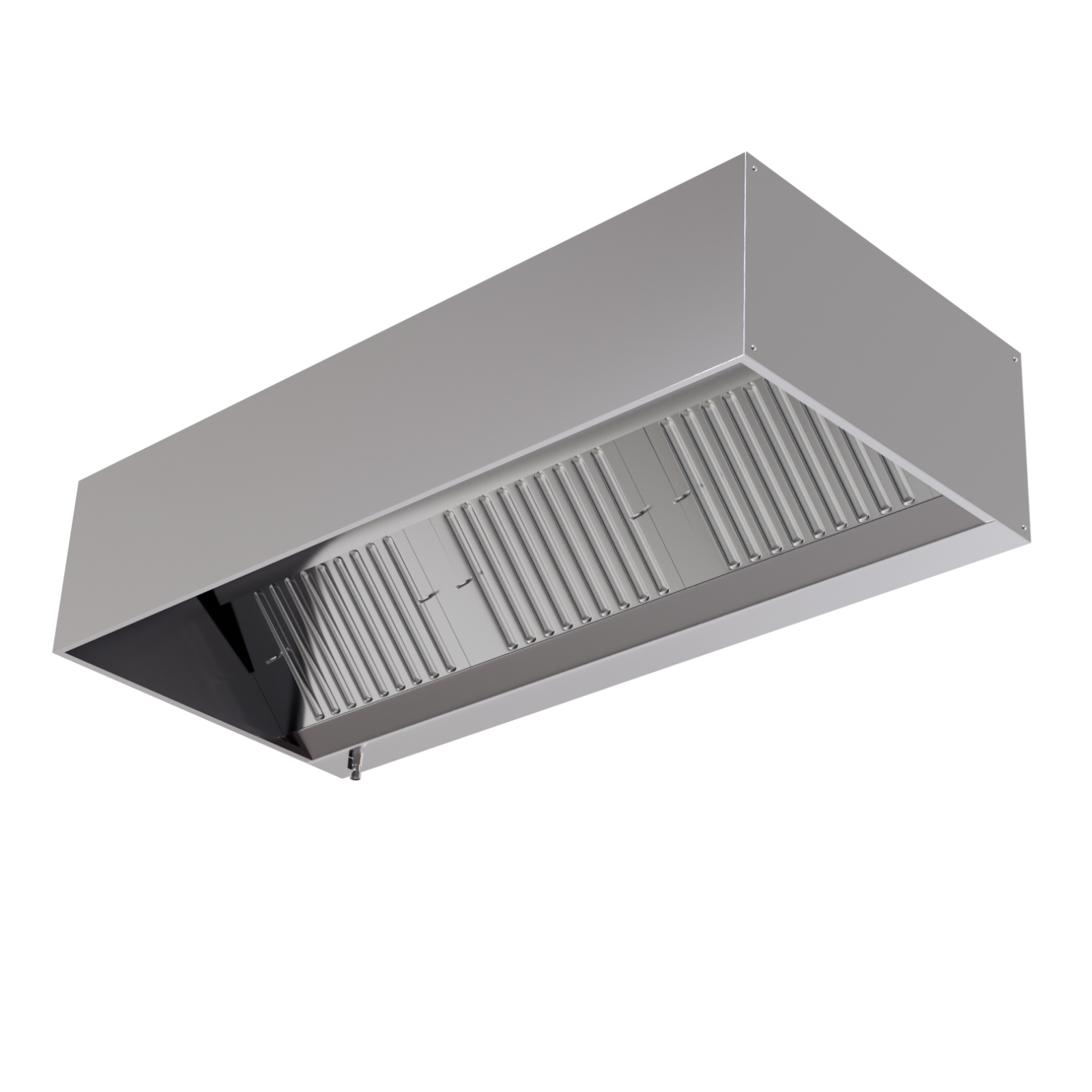 Hotte Cubique 1100 avec Led et Sans Moteur - Longueur 1600 - vue 3
