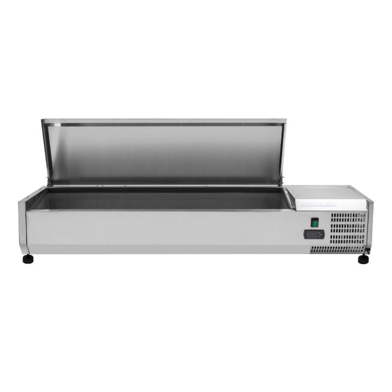 Saladette Réfrigérée à Poser Couvercle Inox - 6 x GN 1/4 - vue 5