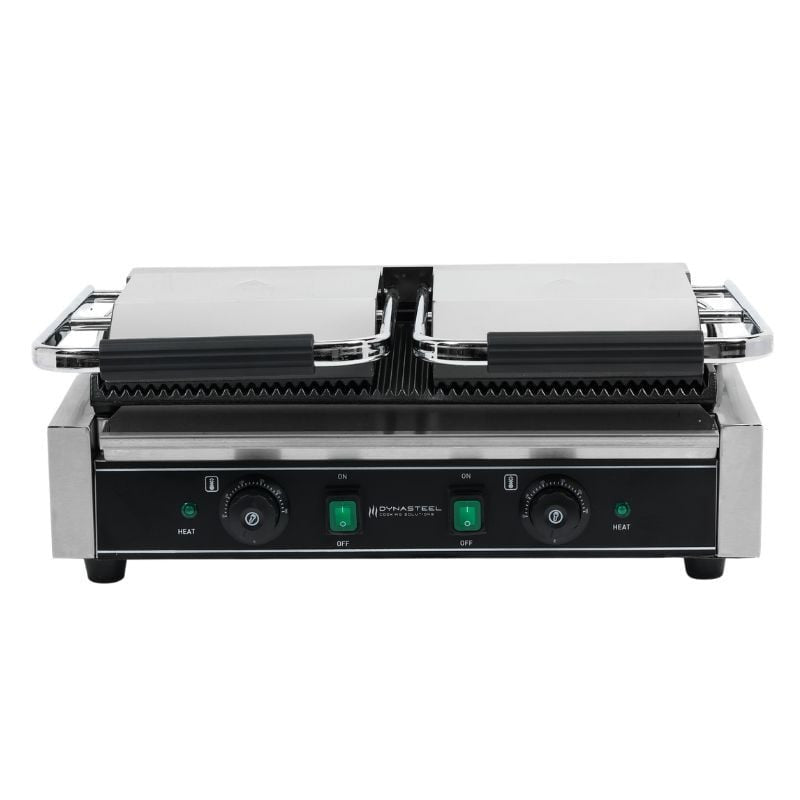 Grill Panini Double à Plaques Rainurées - vue 5