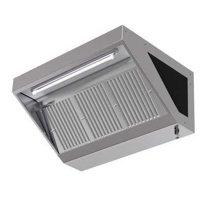 Hotte Snack Profondeur 700 avec Led et Sans Moteur - Longueur 1400 - vue 7