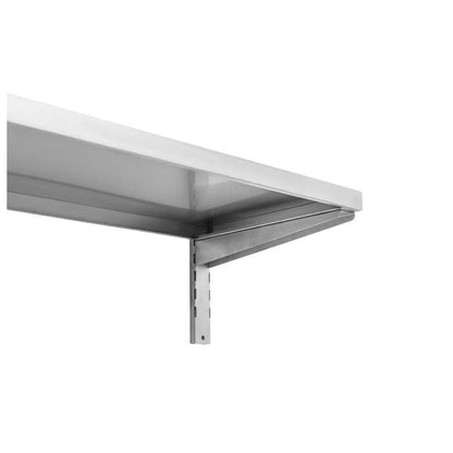 Etagère Murale en Inox sur Crémaillères - L 1000 x P 400 mm - vue 5