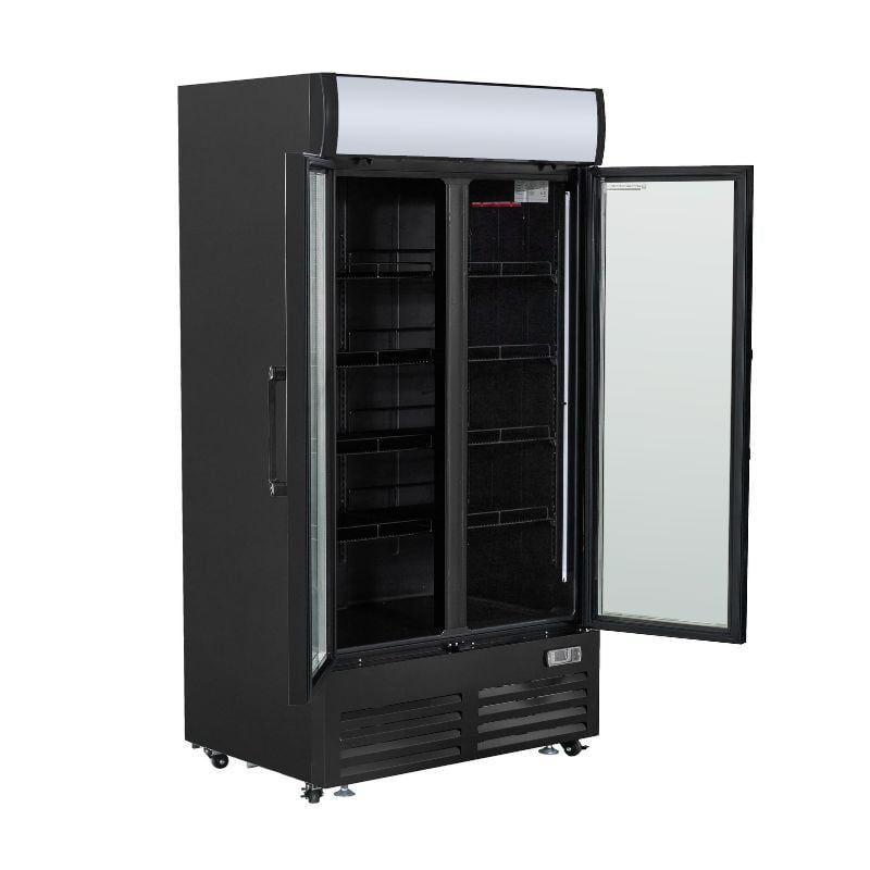 Vitrine à Boissons Réfrigérée - 2 Portes -  736 L avec Canopy - vue 8