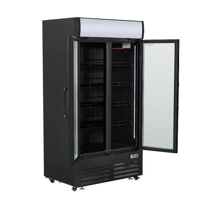 Vitrine à Boissons Réfrigérée - 2 Portes -  736 L avec Canopy - vue 8