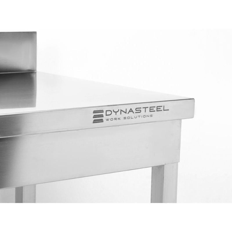 Table Inox avec Dosseret et Etagère - 800 x 600 mm - vue 5
