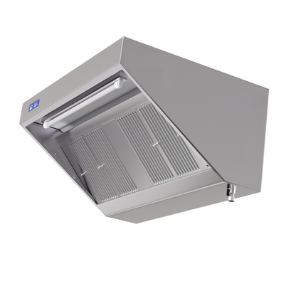 Hotte Snack Complète 900 -  Longueur 1200 - Avec Moteur, Led et Variateur