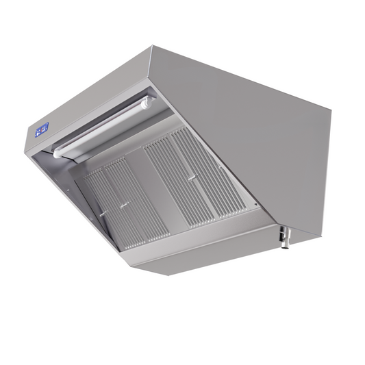 Hotte Snack Complète 900 -  Longueur 1200 - Avec Moteur, Led et Variateur