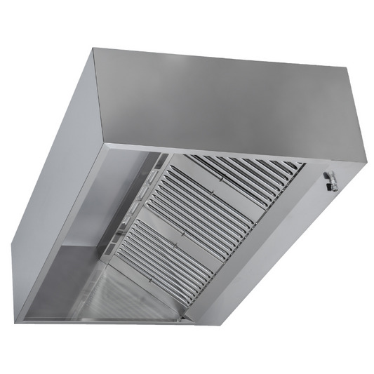 Hotte Cubique 900 avec Led et Sans Moteur - Longueur 1200