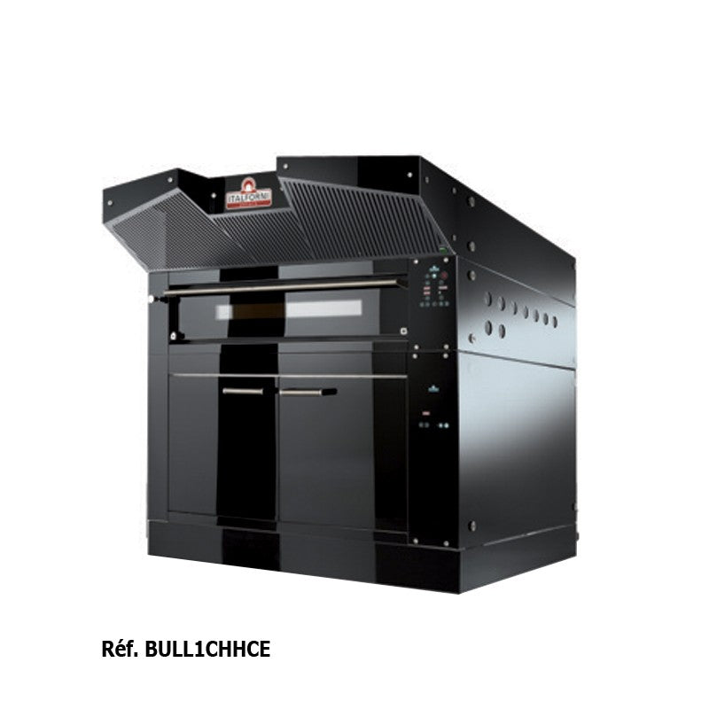 Four à pizza avec support acier inox hauteur 800 mm - 1 chambre - 12 ou 9 pizzas - Italforni