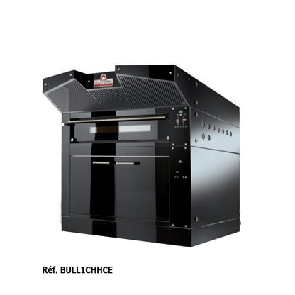 Four à pizza avec support acier inox hauteur 800 mm - 1 chambre - 12 ou 9 pizzas - Italforni