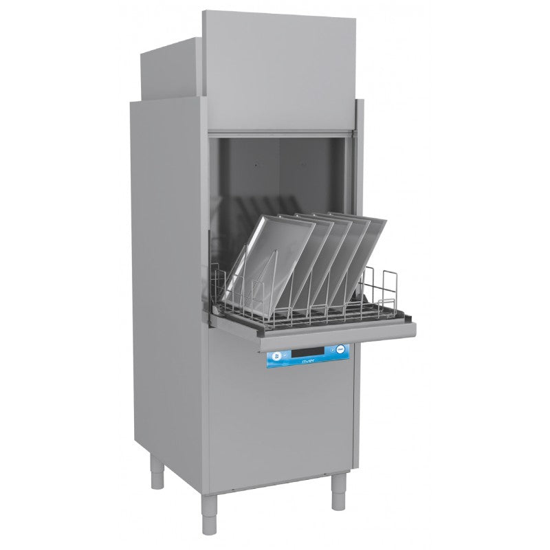 Lave-batterie avec condenseur de buée - Panier 560 x 630 mm - SERIE RIVER - Hauteur 1956 mm - Elettrobar